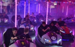 Gut besucht: Autoscooter auf der Bocholter Kirmes 2023